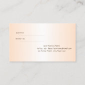 Elegant stijlvolle cactus Succulents Aanbevelingskaartje (Achterkant)