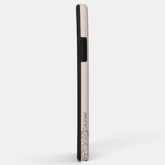 Elegant stijlvolle champagne glitter druppelt op Case-Mate iPhone case (Achterkant/rechts)