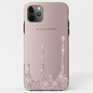 Elegant stijlvolle champagne glitter druppelt op Case-Mate iPhone case