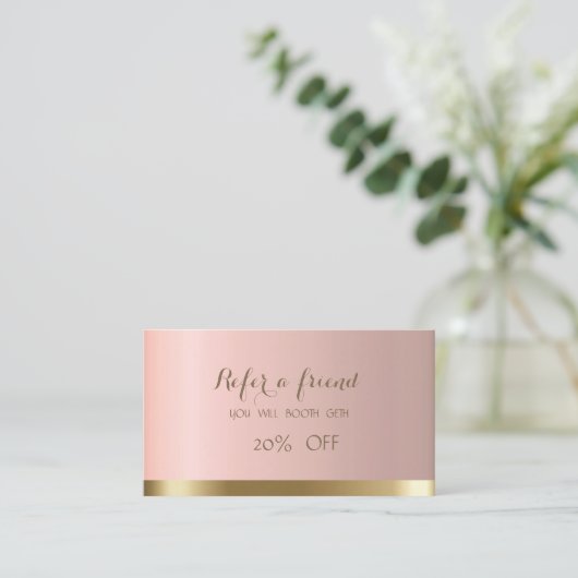 Elegant Stijlvolle Chic Reference Kaart (Staand voorkant)