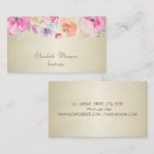 Elegant stijlvolle drijvende drijvende kracht voor visitekaartje (Voorkant / Achterkant)