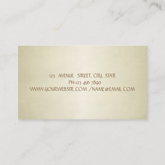 Elegant stijlvolle drijvende drijvende kracht voor visitekaartje (Achterkant)