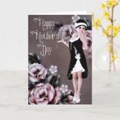 Elegant stijlvolle flater - Moederdag Kaart (Gele Bloem)