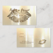 Elegant Stijlvolle Glamoureuze Referral-Kaart Aanbevelingskaartje (Voorkant / Achterkant)