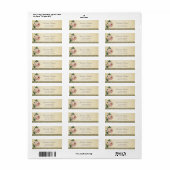 Elegant stijlvolle glitterende roze adreslabel etiket (Full Sheet)