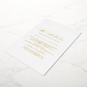 Elegant stijlvolle kalligrafie die we nog steeds g folie uitnodiging (Gedraaid)