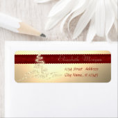 Elegant, stijlvolle kerstboom, Faux Gold Etiket (Insitu)