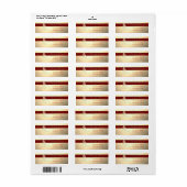 Elegant, stijlvolle kerstboom, Faux Gold Etiket (Full Sheet)