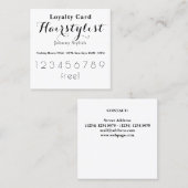 Elegant stijlvolle klantenkaart klantenkaartje (Voorkant / Achterkant)