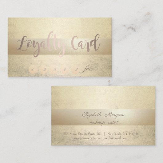 Elegant stijlvolle, luchtige logo klantenkaartje (Voorkant / Achterkant)