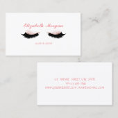 Elegant Stijlvolle Makeup Artist, Lashes Visitekaartje (Voorkant / Achterkant)