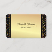 Elegant stijlvolle, moderne goudConfetti Visitekaartje (Voorkant)