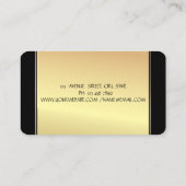 Elegant stijlvolle, moderne goudConfetti Visitekaartje (Achterkant)