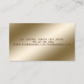 Elegant stijlvolle professional, bloemen visitekaartje (Achterkant)