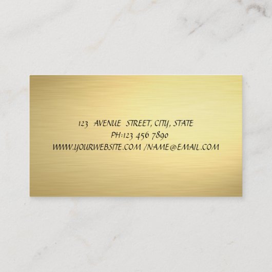 Elegant stijlvolle professionele Confetti Visitekaartje (Achterkant)