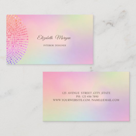 Elegant stijlvolle, professionele Stippen uit de r Visitekaartje (Voorkant / Achterkant)