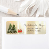 Elegant, stijlvolle tinnen, kersthoezen etiket (Insitu)