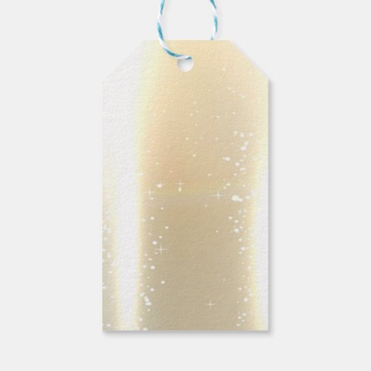 Elegant, stijlvolle tinnen, kerstrendierbomen cadeaulabel (Achterkant)