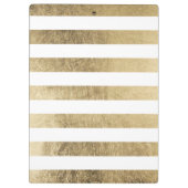 Elegant stijlvolle trendy faux Gold modern stripe Klembord (Achterkant)
