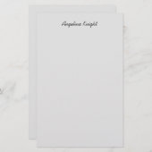 Elegant Stijlvolle Trendy Unieke Handgeschreven Sc Briefpapier (Voorkant / Achterkant)