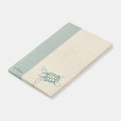 Elegant stijlvolle zee schildpad op maat post-it® notes (Schuin)