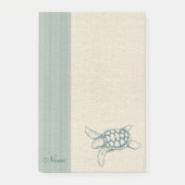 Elegant stijlvolle zee schildpad op maat post-it® notes (Voorkant)