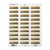 Elegant StijlvolTouw Hartjes Adreslabel Etiket (Full Sheet)