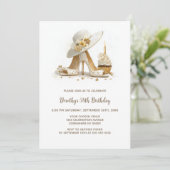 Elegant Stiletto Shoes Birthday Party Kaart (Staand voorkant)