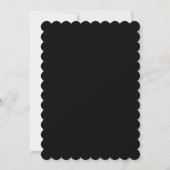 Elegant Stippen, Confetti Black Quinceañera Kaart (Achterkant)