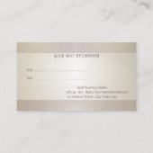 Elegant, Stippen, striped, Faux Lashes Appointcard Aanbevelingskaartje (Achterkant)