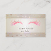 Elegant, Stippen, striped, Faux Lashes Appointcard Aanbevelingskaartje (Voorkant)