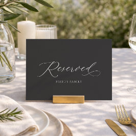 Elegant Stoel Reserveringsbord voor Huwelijk Kaart