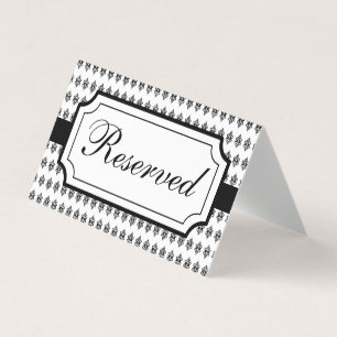 Elegant Stoel Toewijzingskaart Tafelkaart Visitekaartje