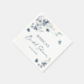 Elegant Stofblauwe Winterloof Bruiloftsfeest Servet (Hoek)