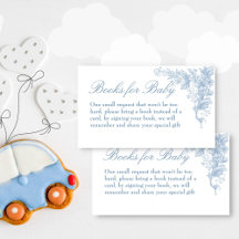 Elegant stoffig blauw baby shower boeken aanvraag