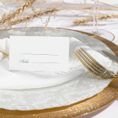 Elegant Stoffig Blauw Barok Bruiloft Plaatskaartje