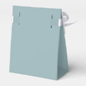 Elegant stoffig blauw dank u bruiloft bedankdoosjes (Achterkant)