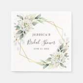 Elegant stoffig blauw groen Vrijgezellenfeest papi Servet (Voorkant)