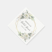 Elegant stoffig blauw groen Vrijgezellenfeest papi Servet (Hoek)