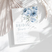 Elegant stoffig blauw vrijgezellenfeest kaart