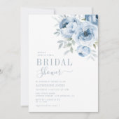 Elegant stoffig blauw vrijgezellenfeest kaart (Voorkant)