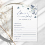 Elegant stoffig blauw wintergebladerte Advies & Wi<br><div class="desc">Elegant Dusty Blue Winter Foliage Advice Card. Pas de bruid aan om de naam en de datum van de douche te zijn. Voor verdere aanpassing,  te klikken gelieve de "pas verder"verbinding aan. Als je hulp nodig hebt,  neem dan contact met me op.</div>