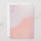 Elegant stoffig Roos rustieke Abstracte bruiloft Kaart (Achterkant)