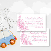 Elegant stoffig roze baby shower boek aanvraag