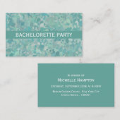 Elegant Stone Dot Bachelorette Party Ticket Invite (Voorkant / Achterkant)