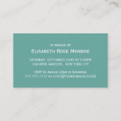 Elegant Stone Dot Birthday Party Ticket (Achterkant)