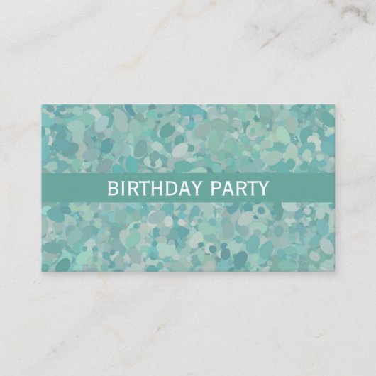 Elegant Stone Dot Birthday Party Ticket (Voorkant)