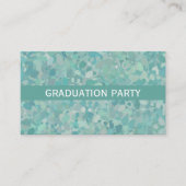 Elegant Stone Dot Graduation Party Ticket Invite (Voorkant)