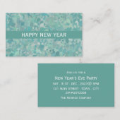Elegant Stone Dot New Year's Eve Party Ticket (Voorkant / Achterkant)