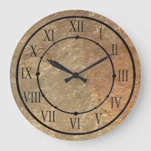 Elegant Stone look Wall Clock Grote Klok